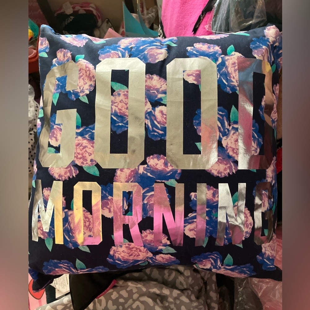 🔥VS Pink htf rare vintage Y2K throw pillow double sided EUC